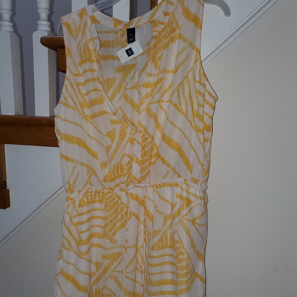 Split neck tank shirt dress